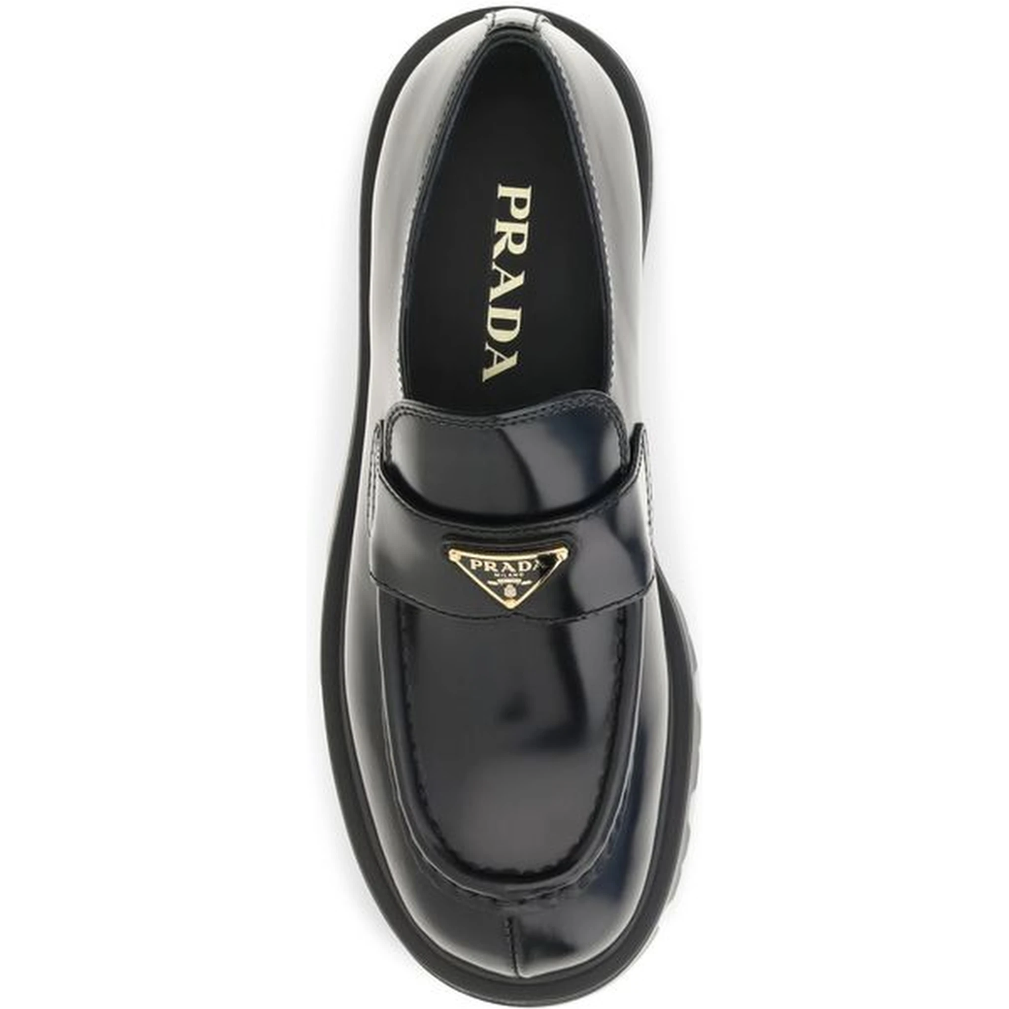 Black Calf Leather Bos Taurus Slip-On Loafers