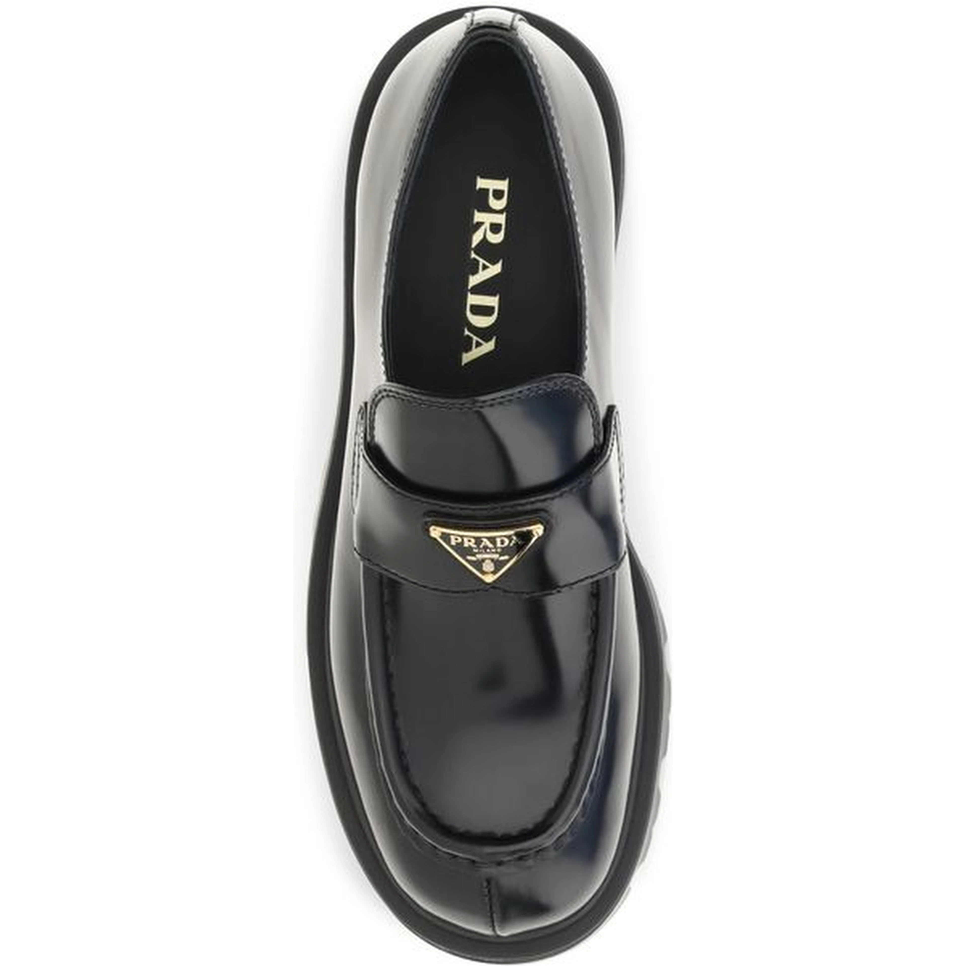 Black Calf Leather Bos Taurus Slip-On Loafers
