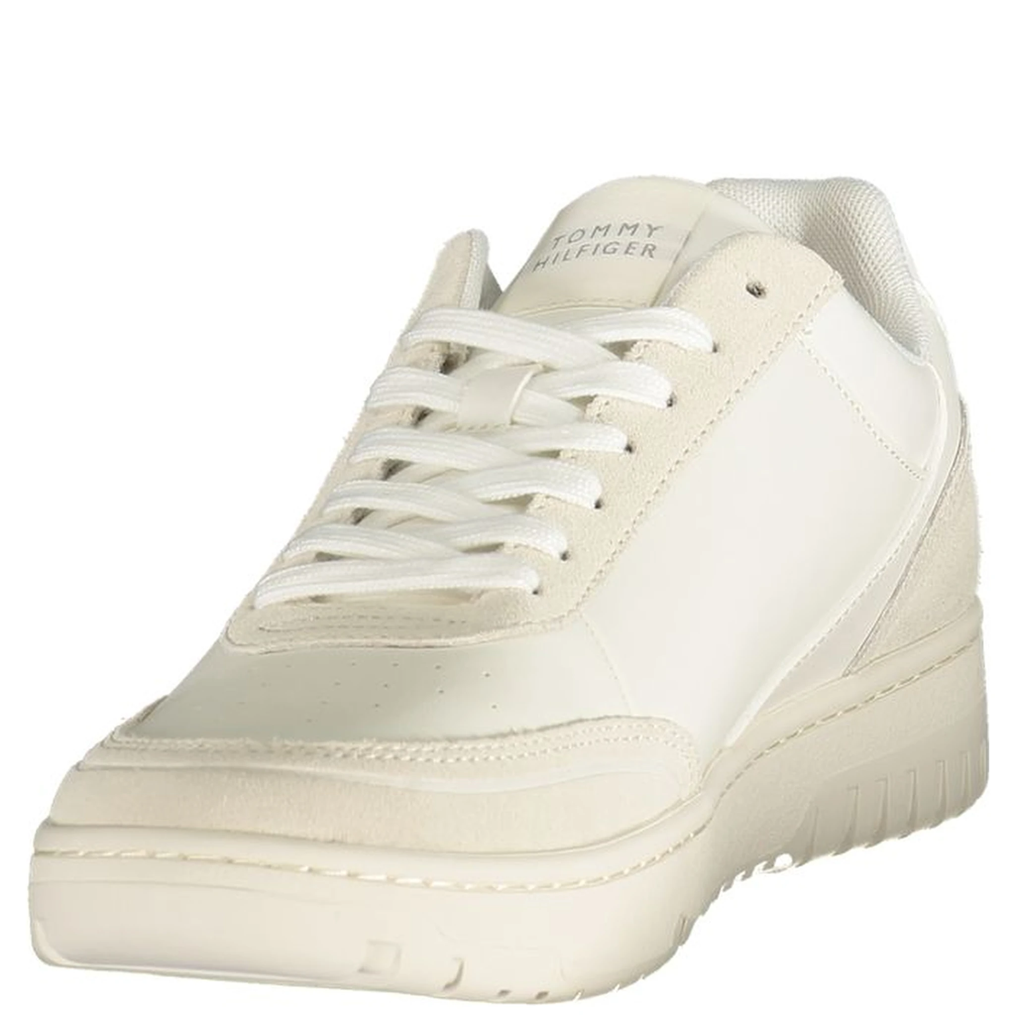 White Polyurethane Men's Sneaker