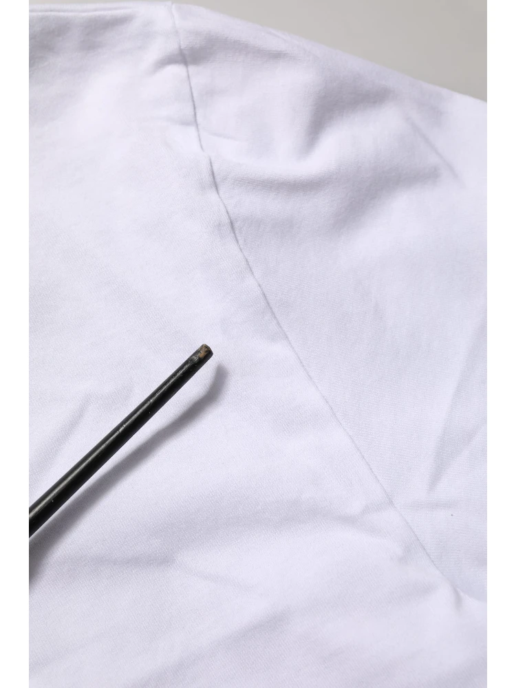 White DG Logo Print Short Sleeves Men T-shirt