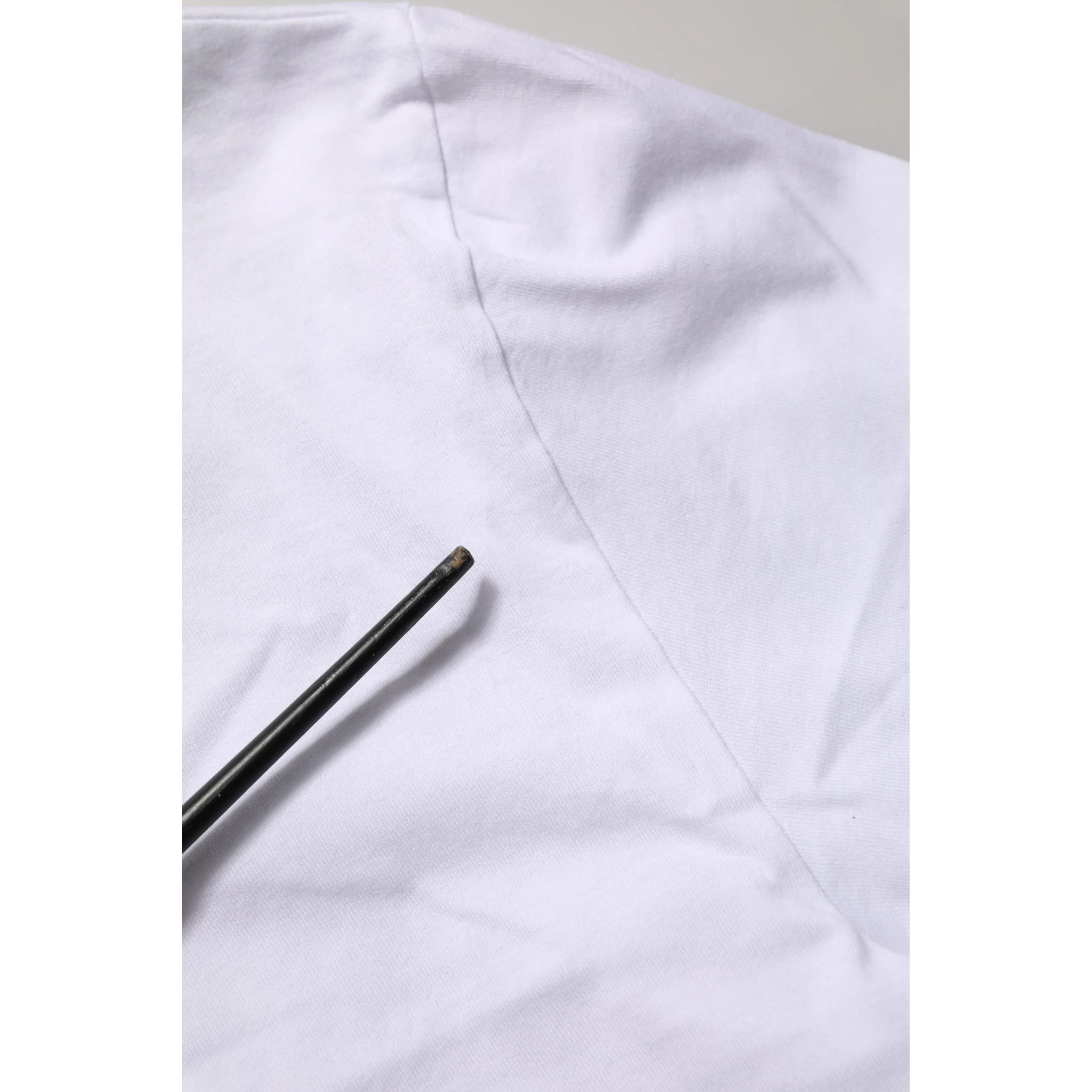 White DG Logo Print Short Sleeves Men T-shirt