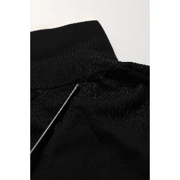 Black Cotton Collared Short Sleeves Polo T-shirt