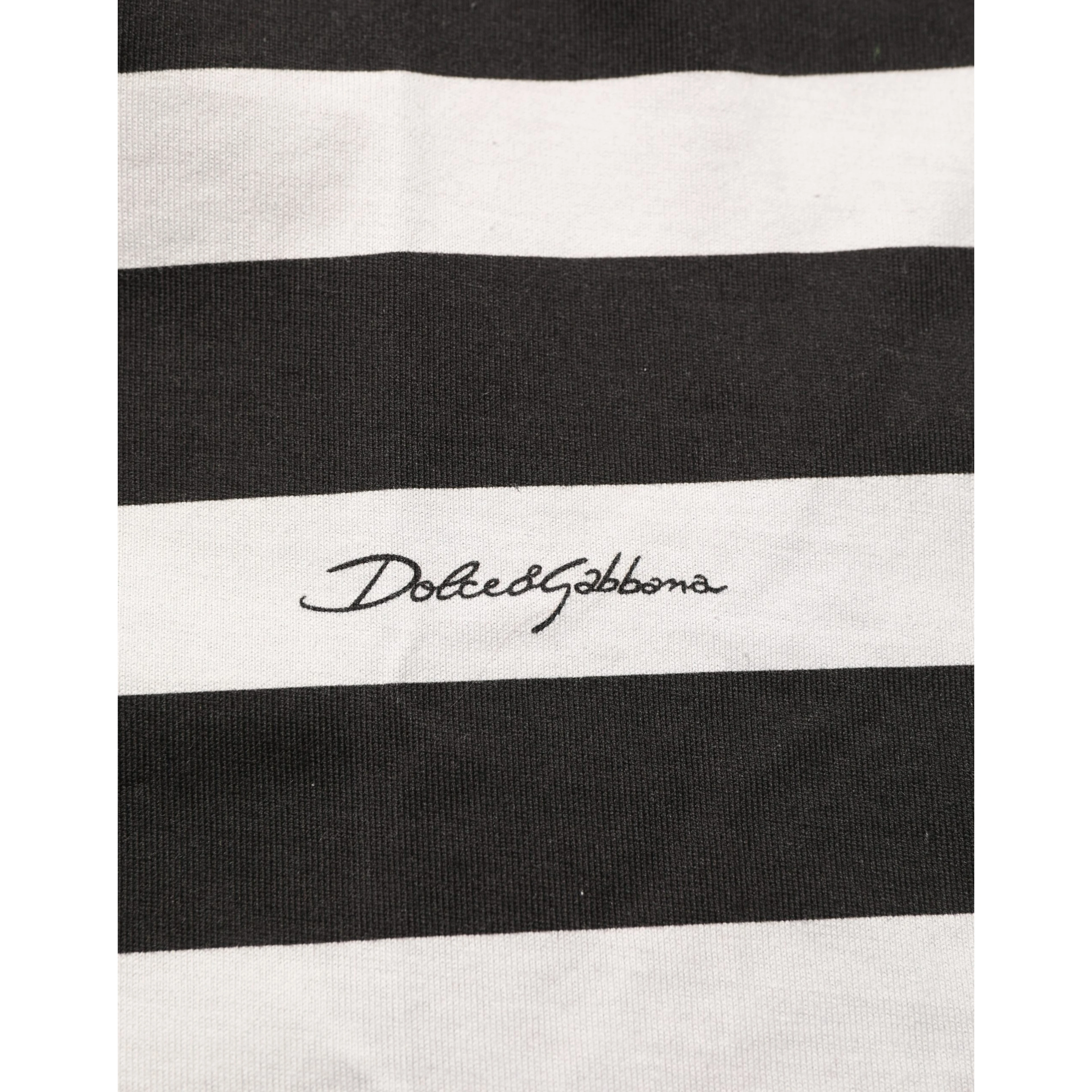 Black White Stripes Cotton Sleeveless T-shirt