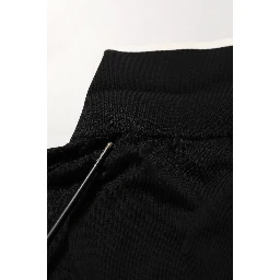 Black Cotton Collared Short Sleeves Polo T-shirt