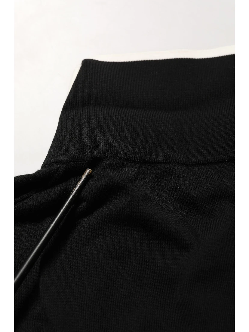 Black Cotton Collared Short Sleeves Polo T-shirt