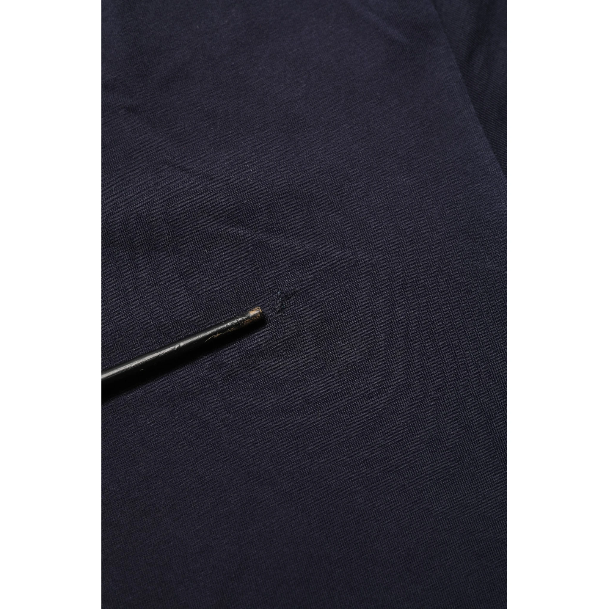 Black Cotton Short Sleeves Crew Neck T-shirt