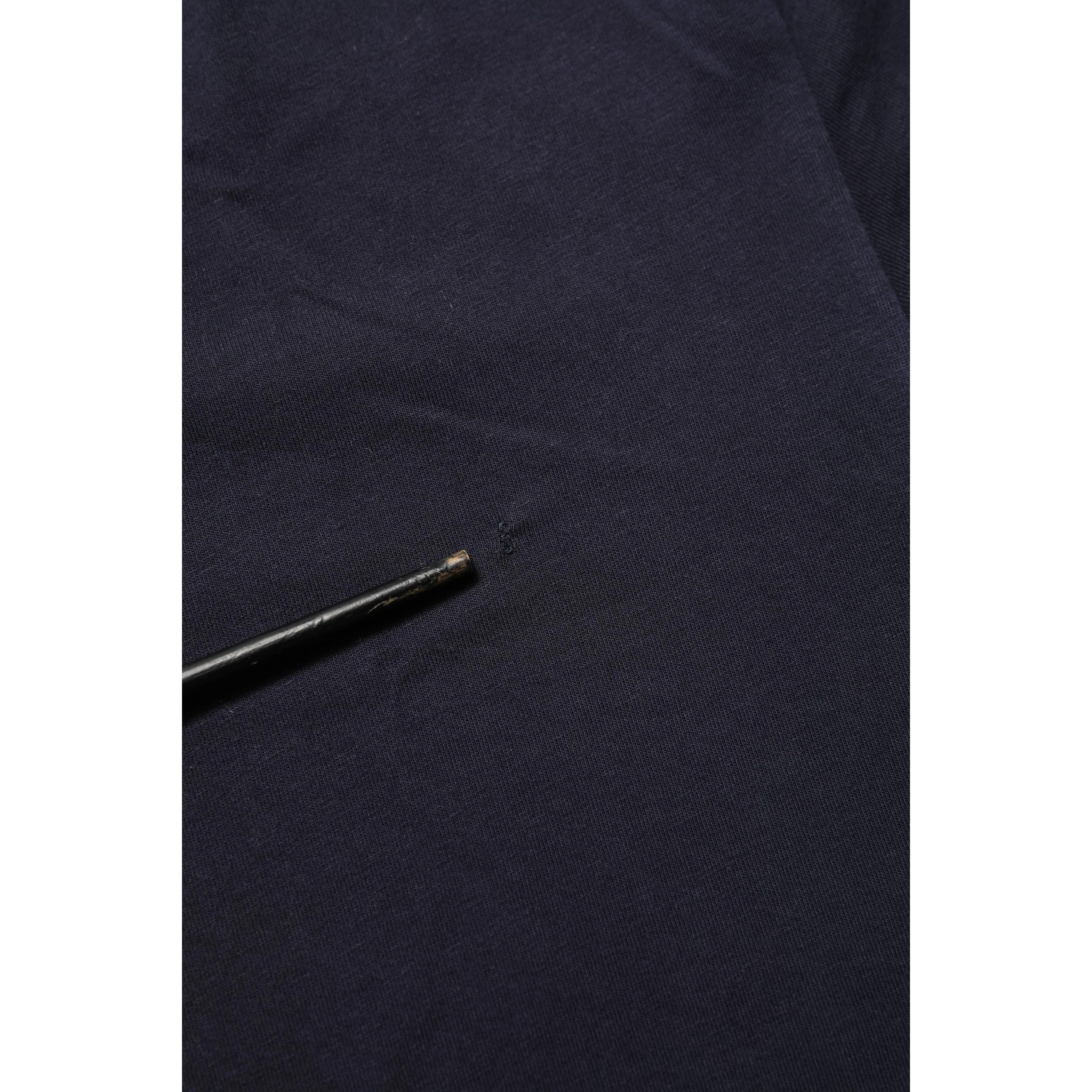 Black Cotton Short Sleeves Crew Neck T-shirt