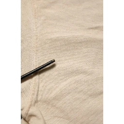 Beige Cotton Graphic Print Crew Neck T-shirt