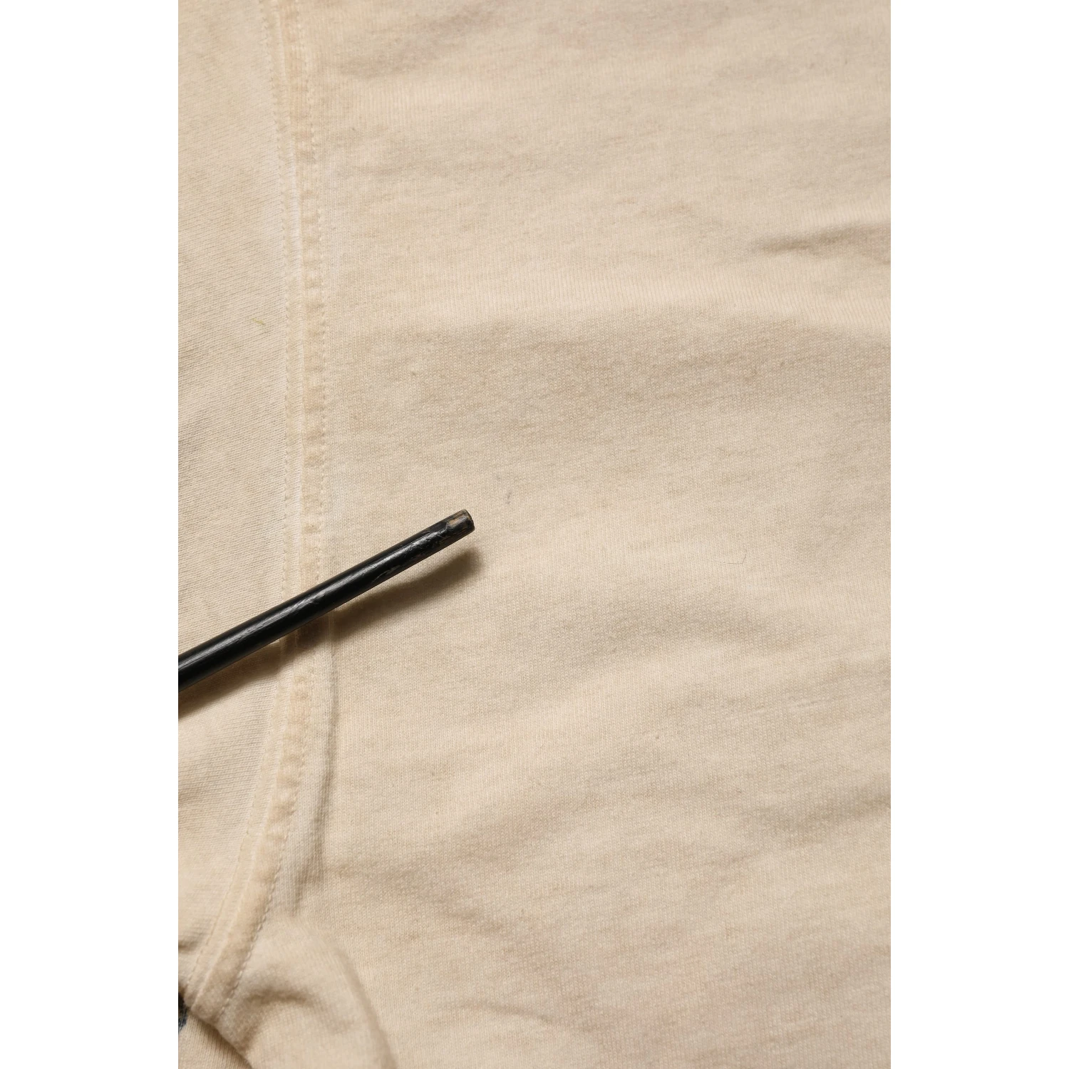 Beige Cotton Graphic Print Crew Neck T-shirt