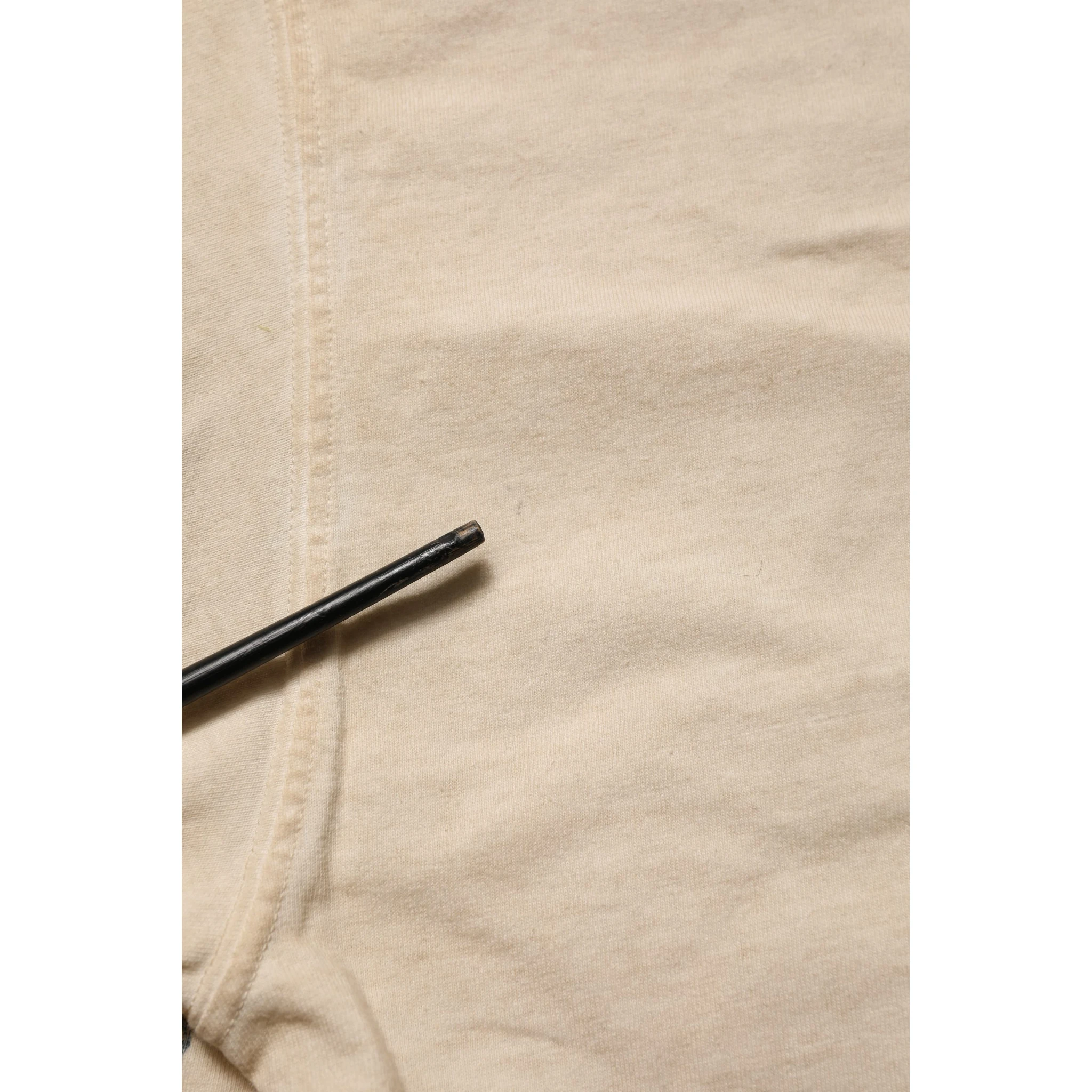 Beige Cotton Graphic Print Crew Neck T-shirt