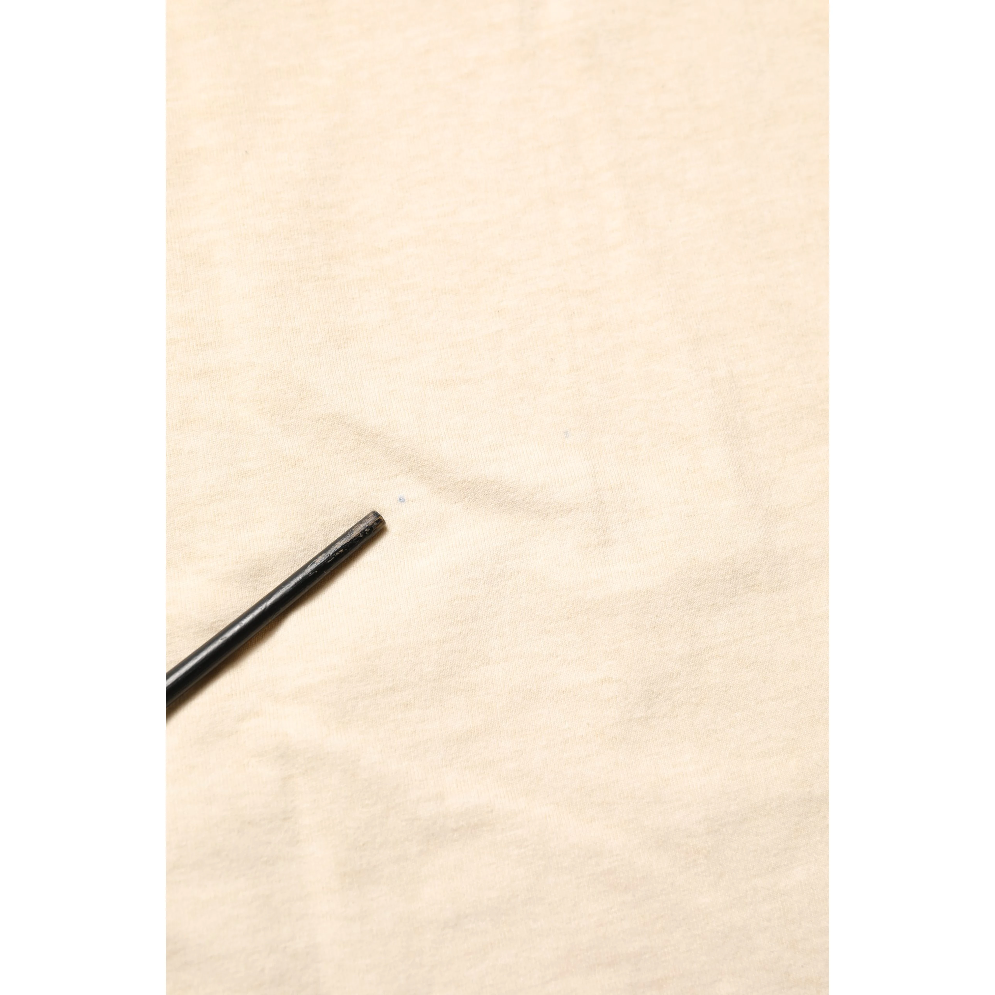 Beige Cotton Graphic Print Crew Neck T-shirt