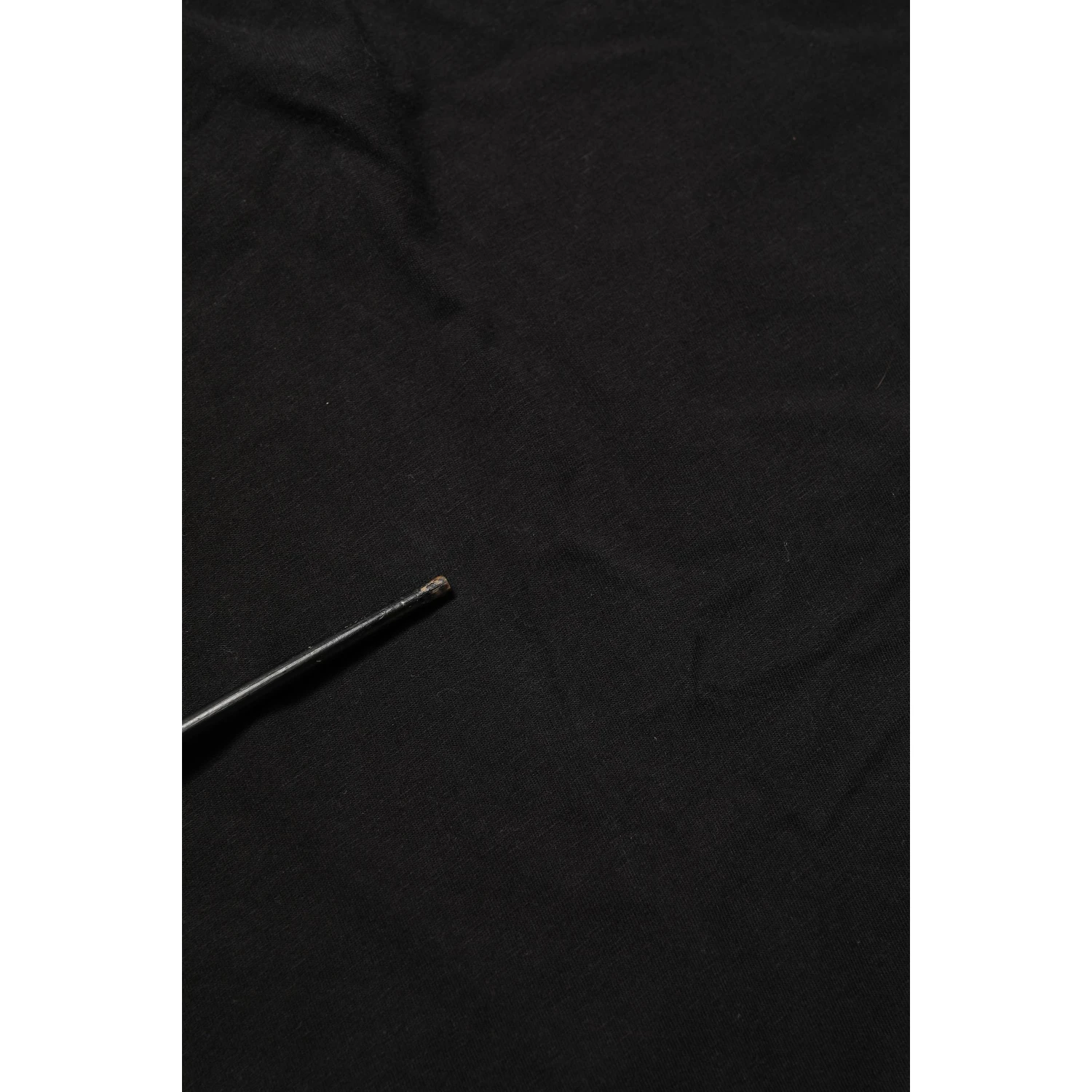 Black Cotton Short Sleeves CrewNeck T-shirt