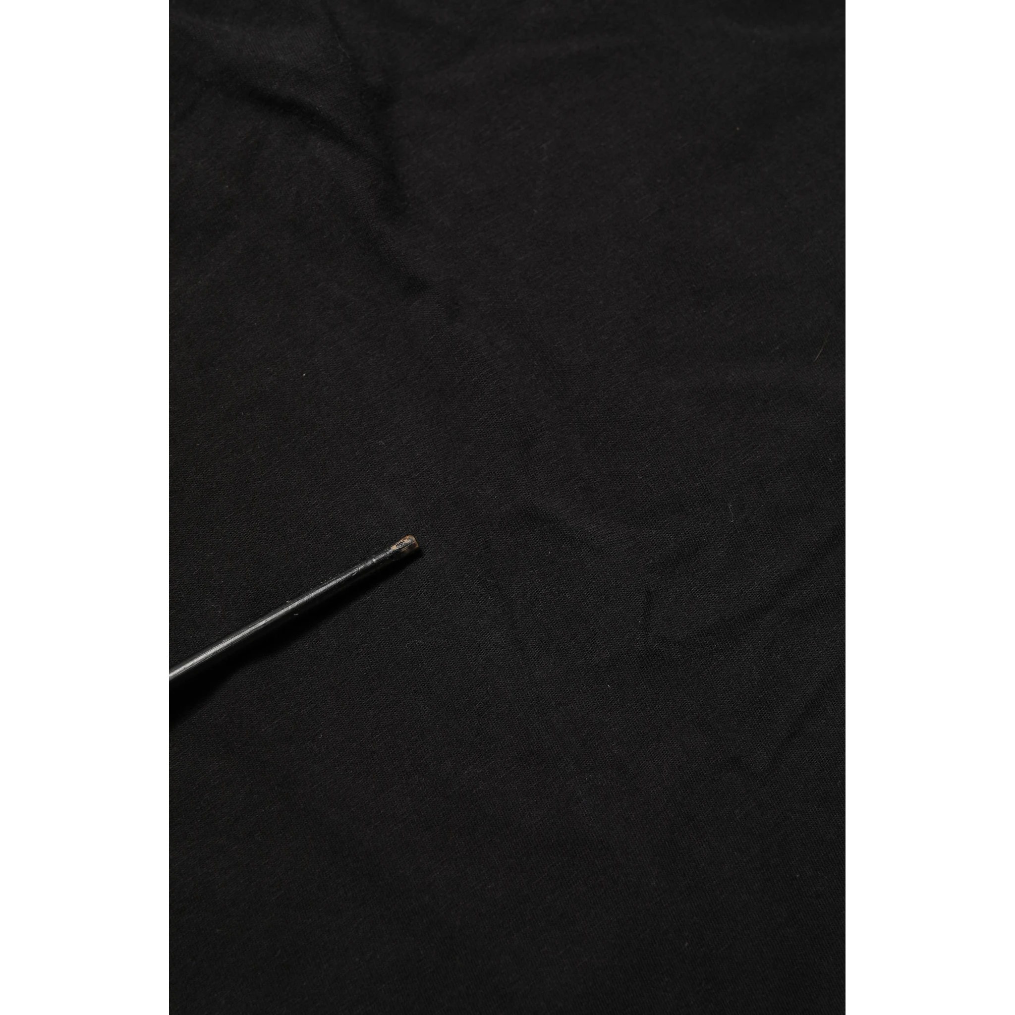 Black Cotton Short Sleeves CrewNeck T-shirt