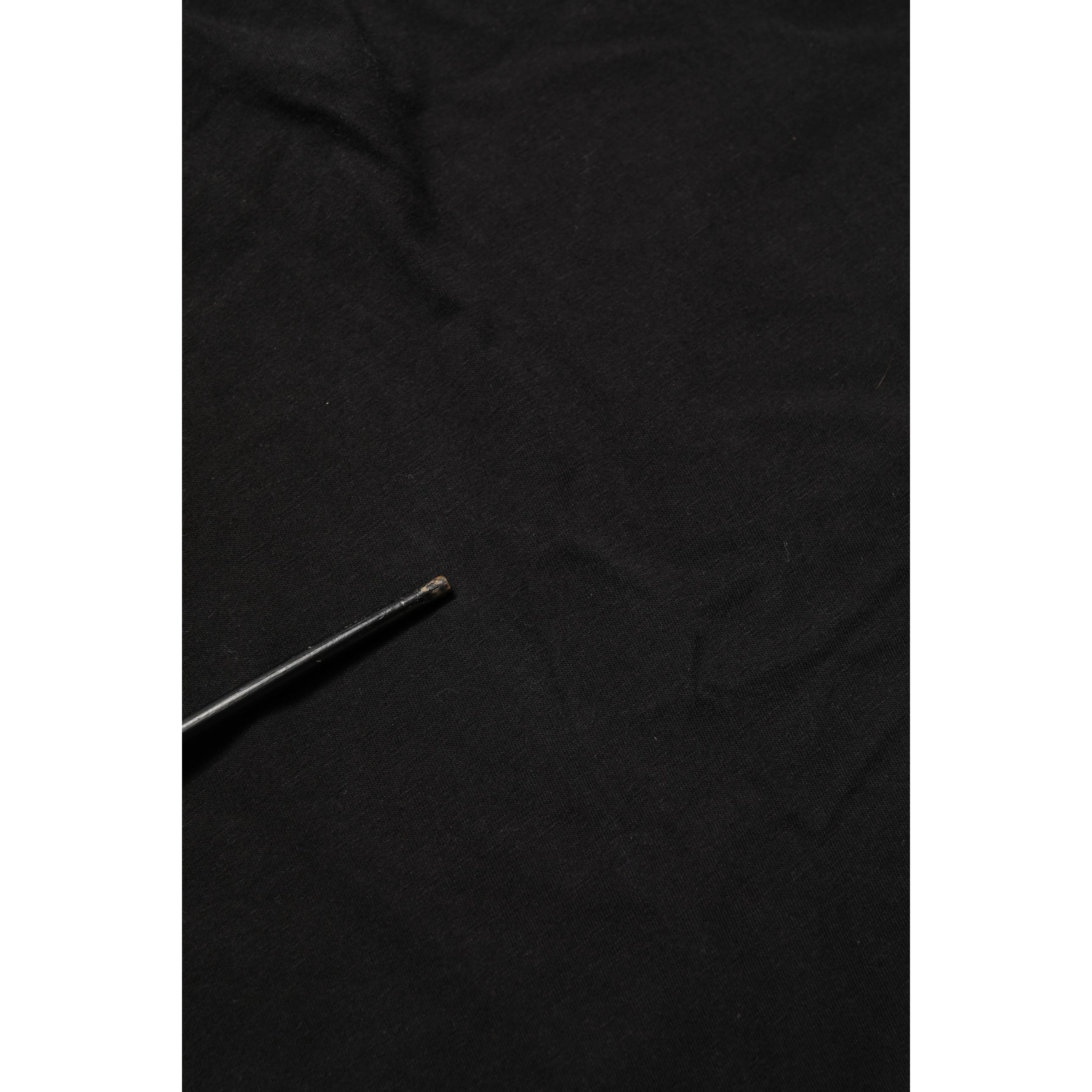 Black Cotton Short Sleeves CrewNeck T-shirt