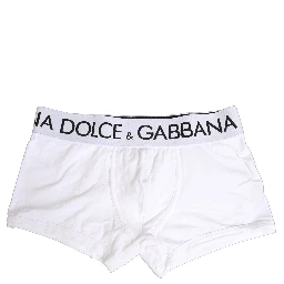 White Cotton Stretch Regular Boxer Underwear