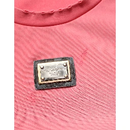 Pink Re-Edition Distressed Crew Neck T-shirt