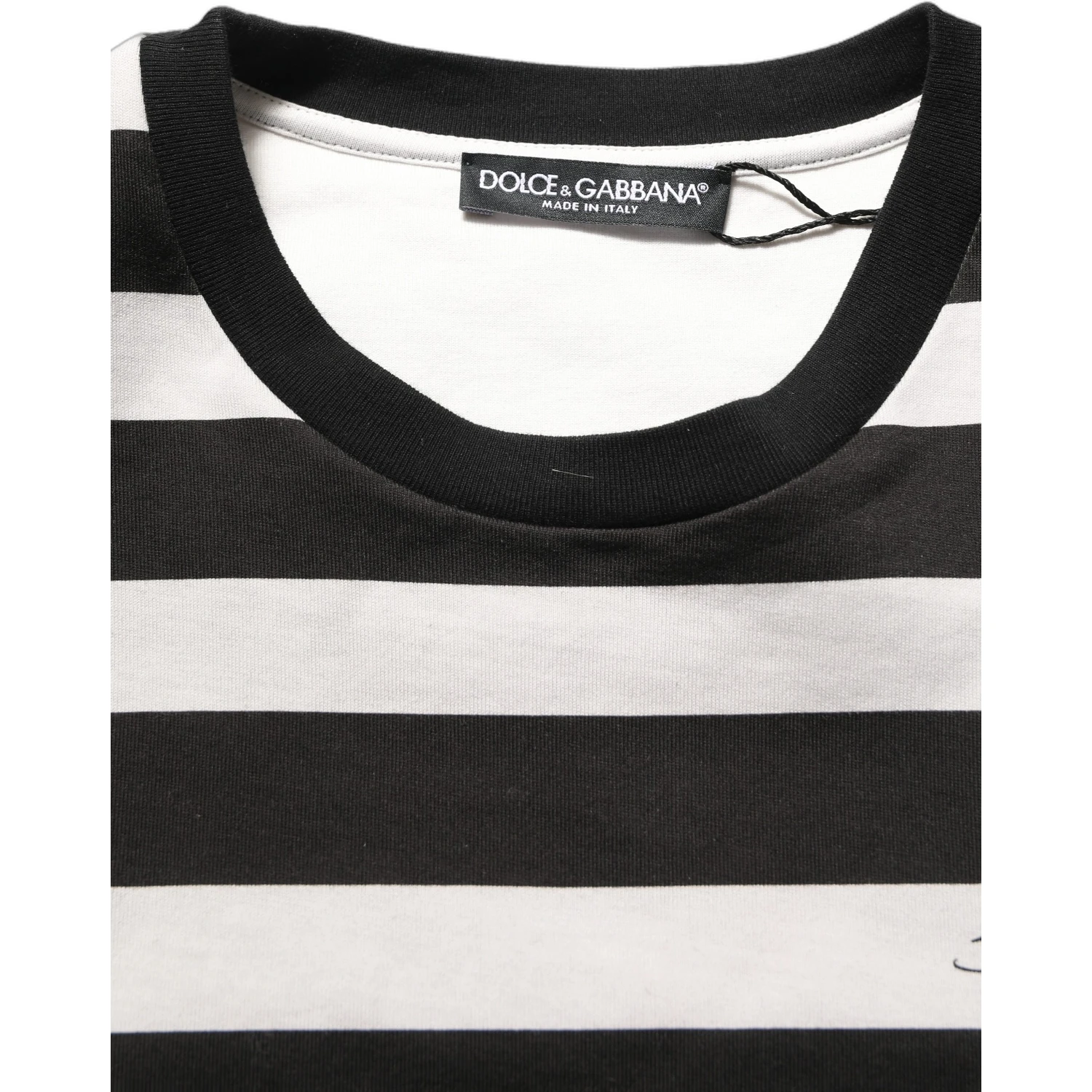 Black White Stripes Cotton Sleeveless T-shirt