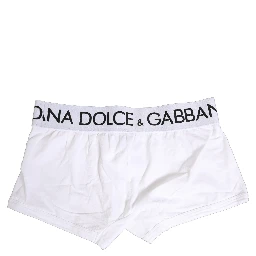 White Cotton Stretch Regular Boxer Underwear