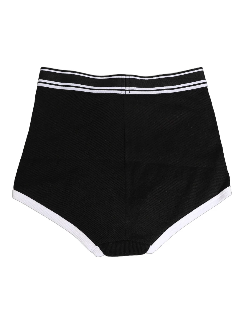Black White Logo Waistband Coulotte Panty Underwear