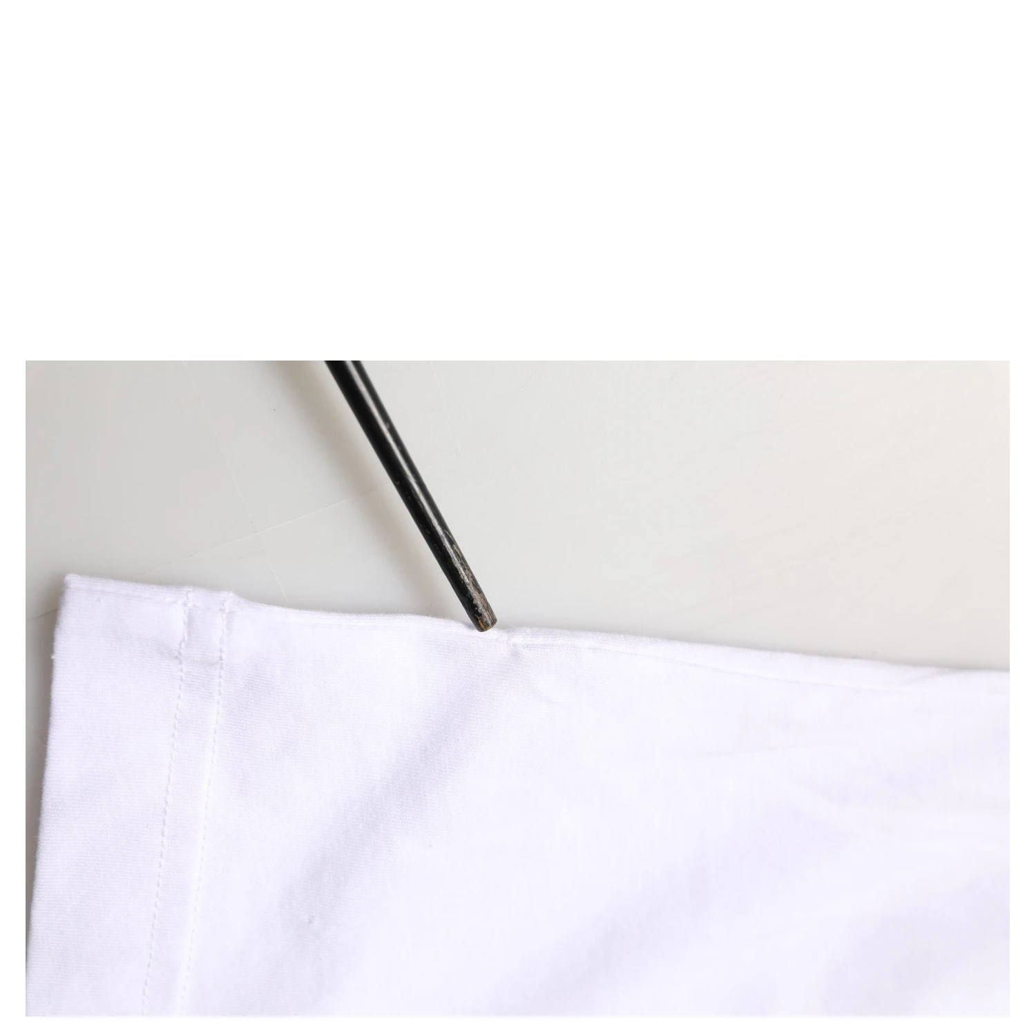 White Cotton Logo Print Crew Neck T-shirt