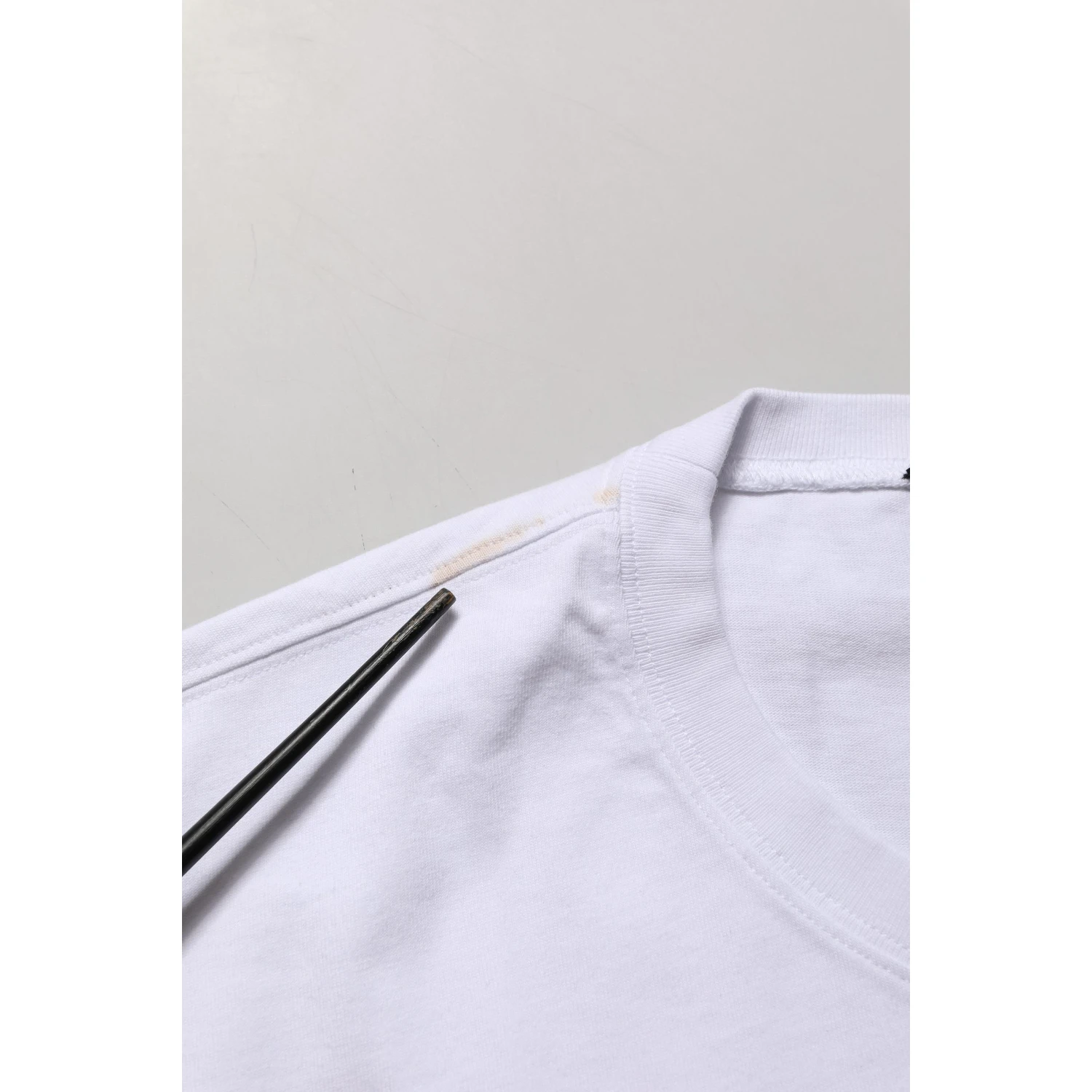 White Blue Stripe Cotton Short Sleeve T-shirt