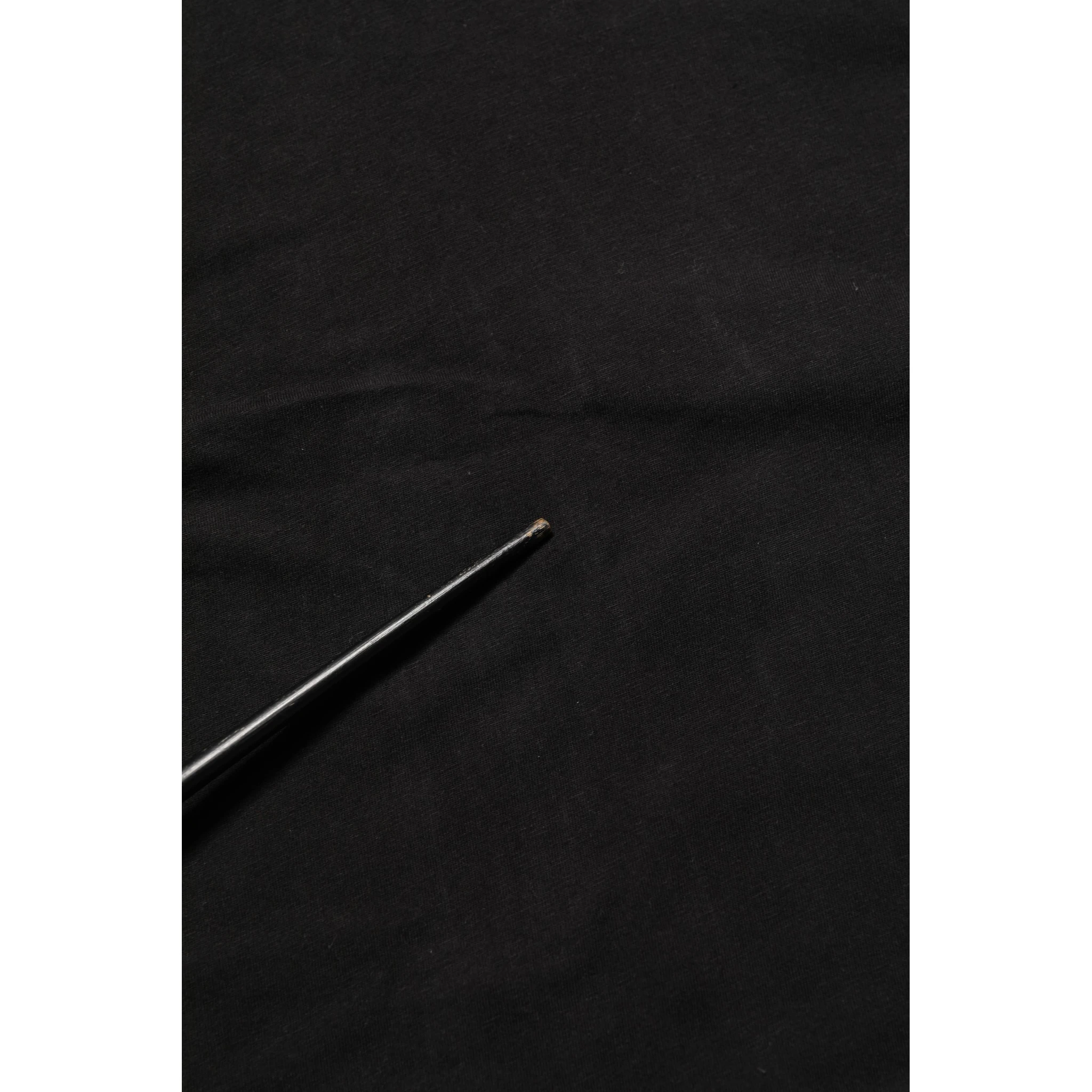Black Cotton Short Sleeves CrewNeck T-shirt