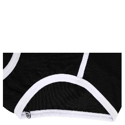 Black White Logo Waistband Coulotte Panty Underwear