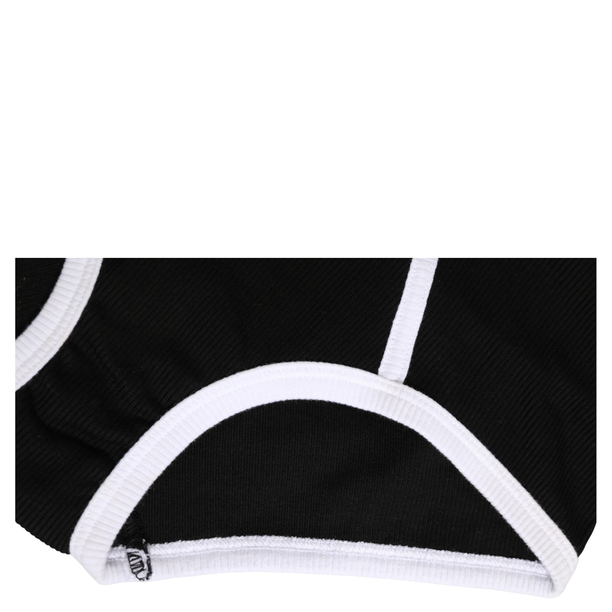 Black White Logo Waistband Coulotte Panty Underwear