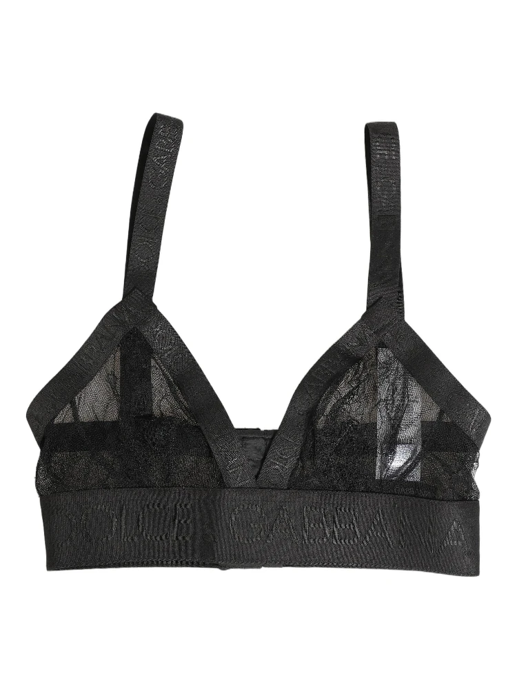 Black Logo Monogram Soft Cup Brassiere Underwear alternative