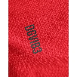 Red Cotton Graphic Print Crew Neck T-shirt