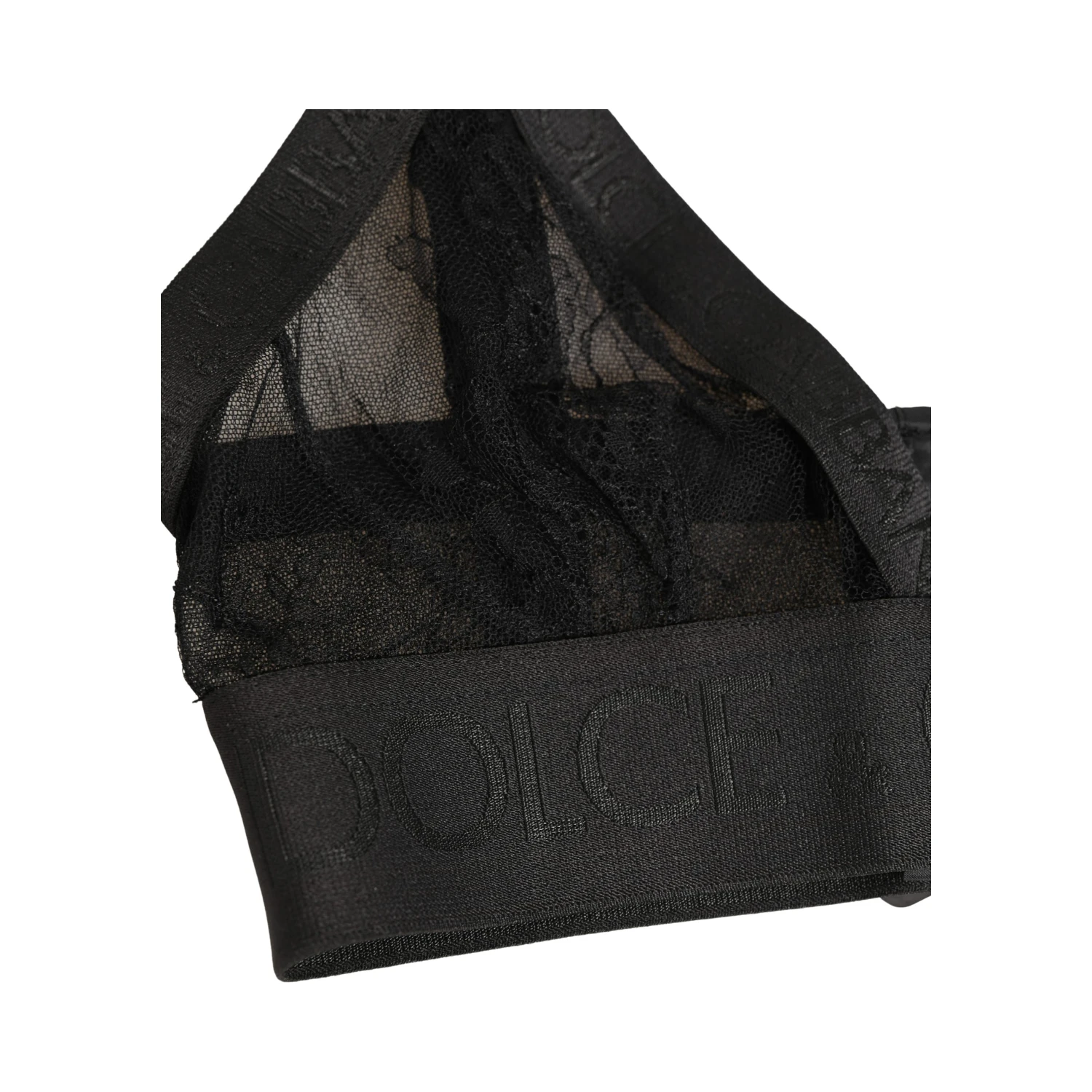 Black Logo Monogram Soft Cup Brassiere Underwear
