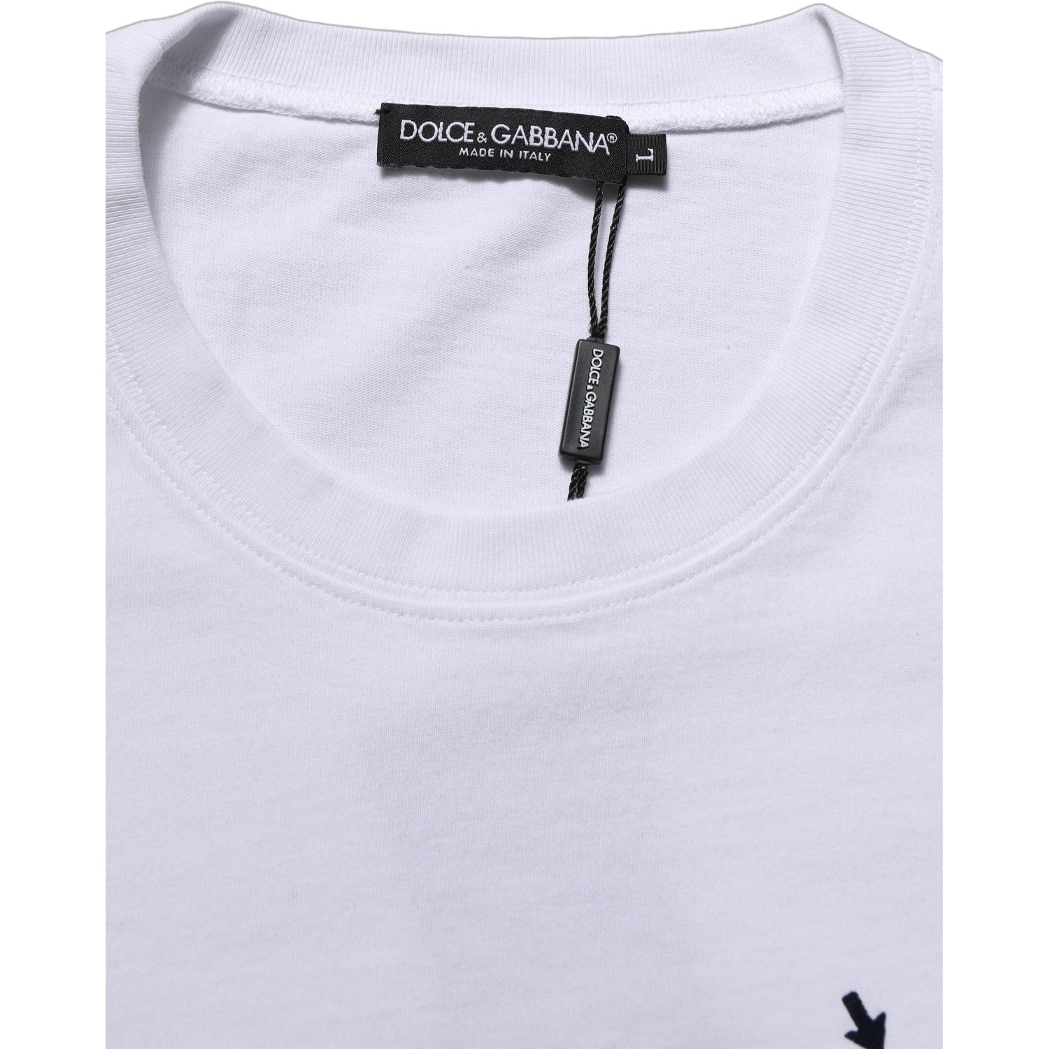 White Blue Stripe Cotton Short Sleeve T-shirt