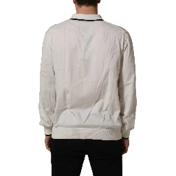 Black Leaf Print Silk Men Crew Neck T-shirt
