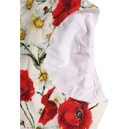 White Nylon Floral High Waisted Girdle Underwear