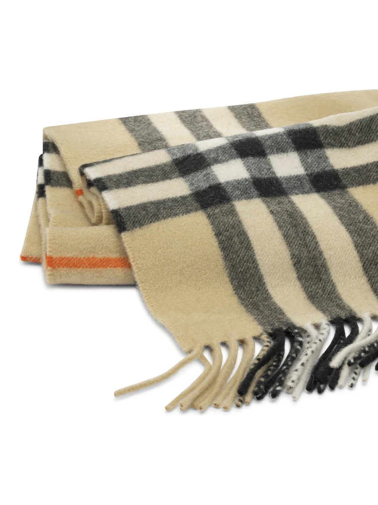 Check fringed scarf alternative