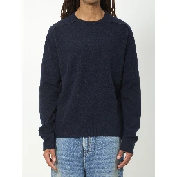 Virgin wool crewneck sweater