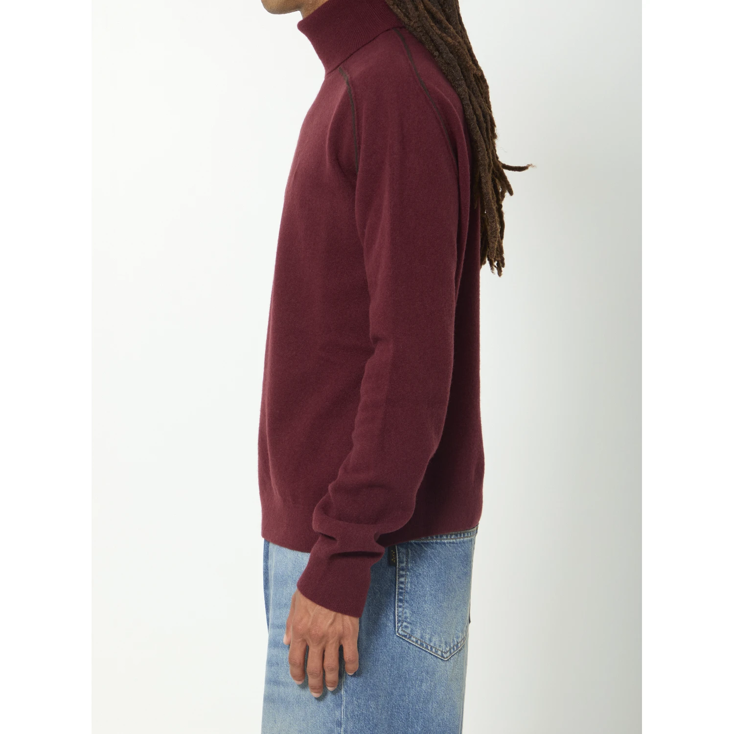Virgin wool turtleneck sweater