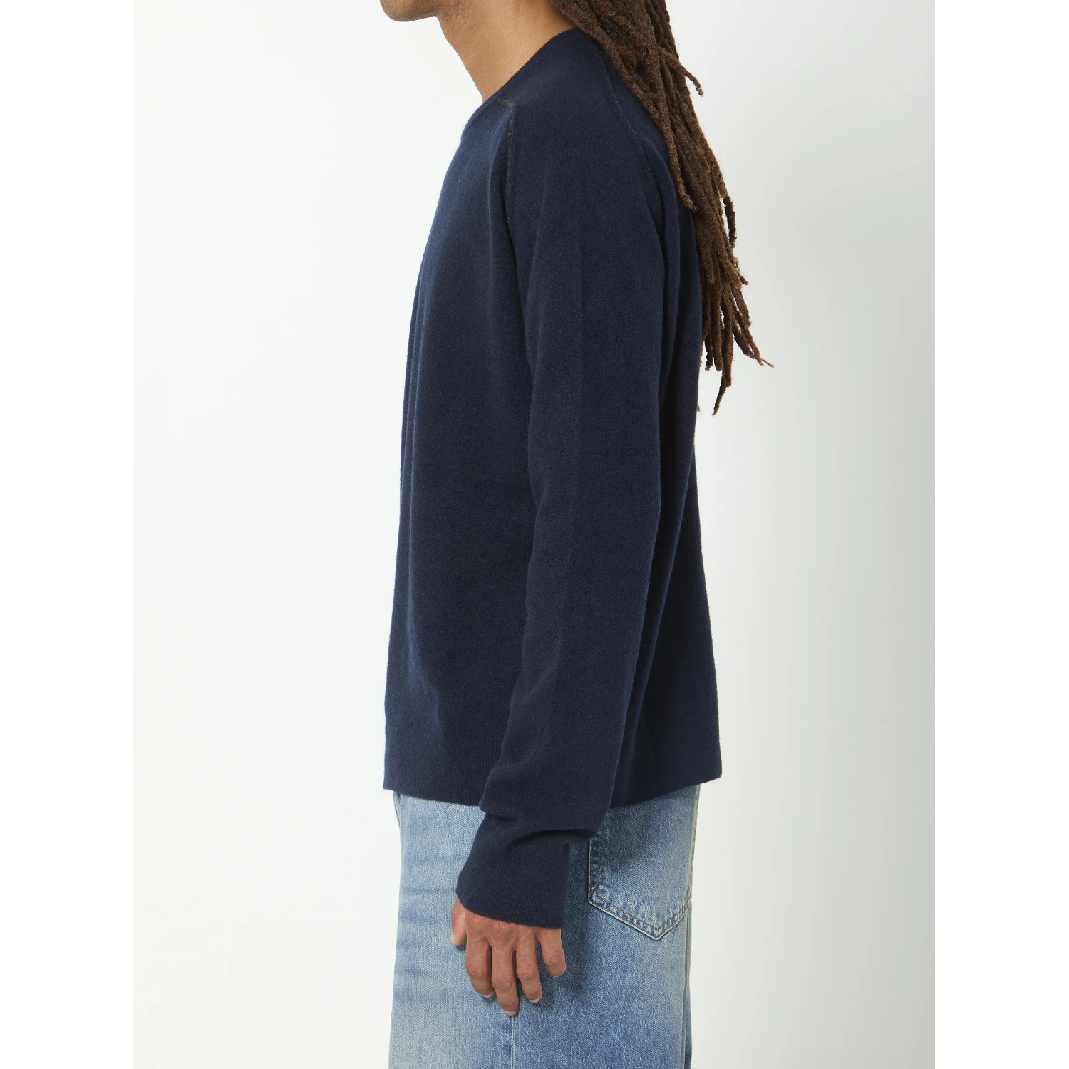 Virgin wool crewneck sweater