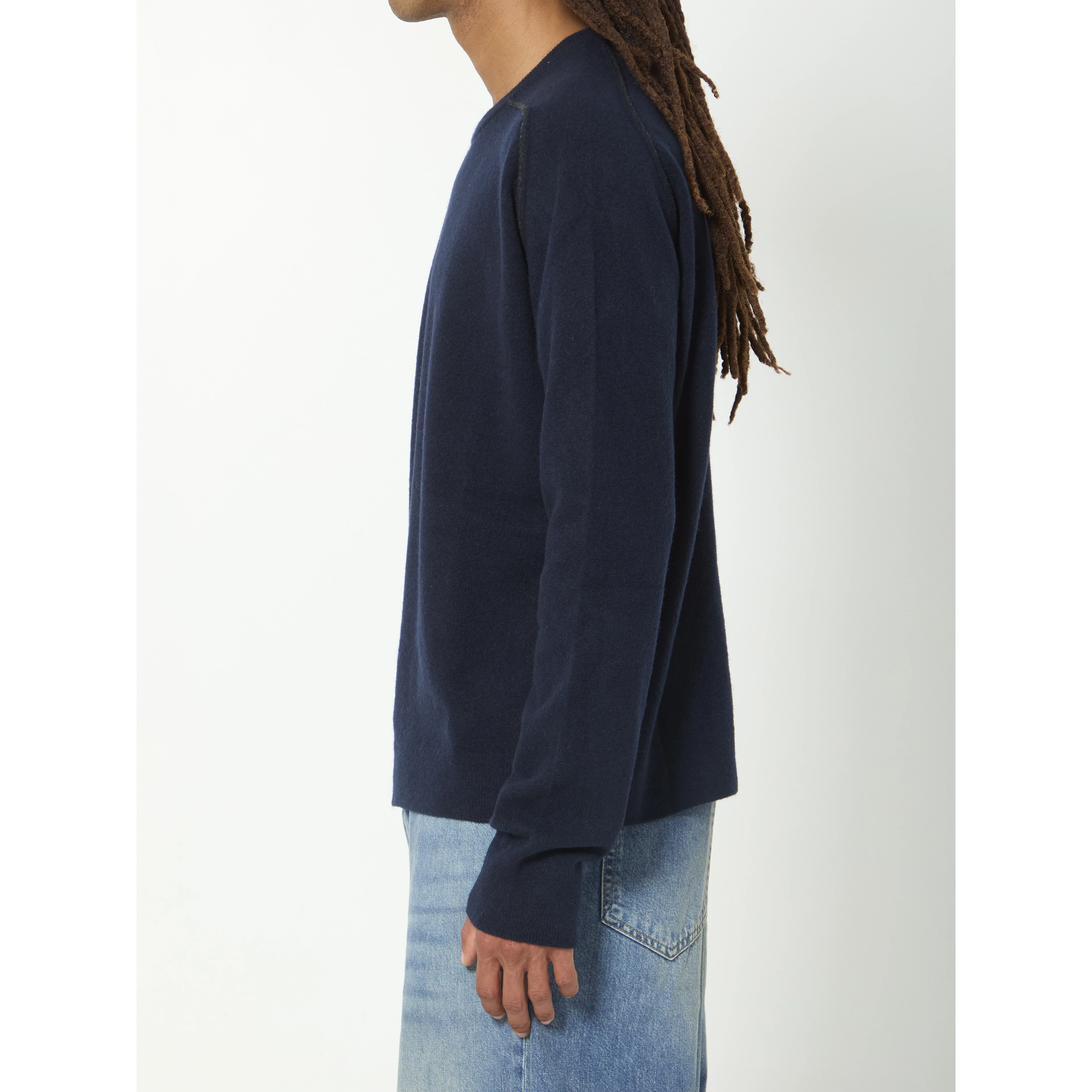 Virgin wool crewneck sweater