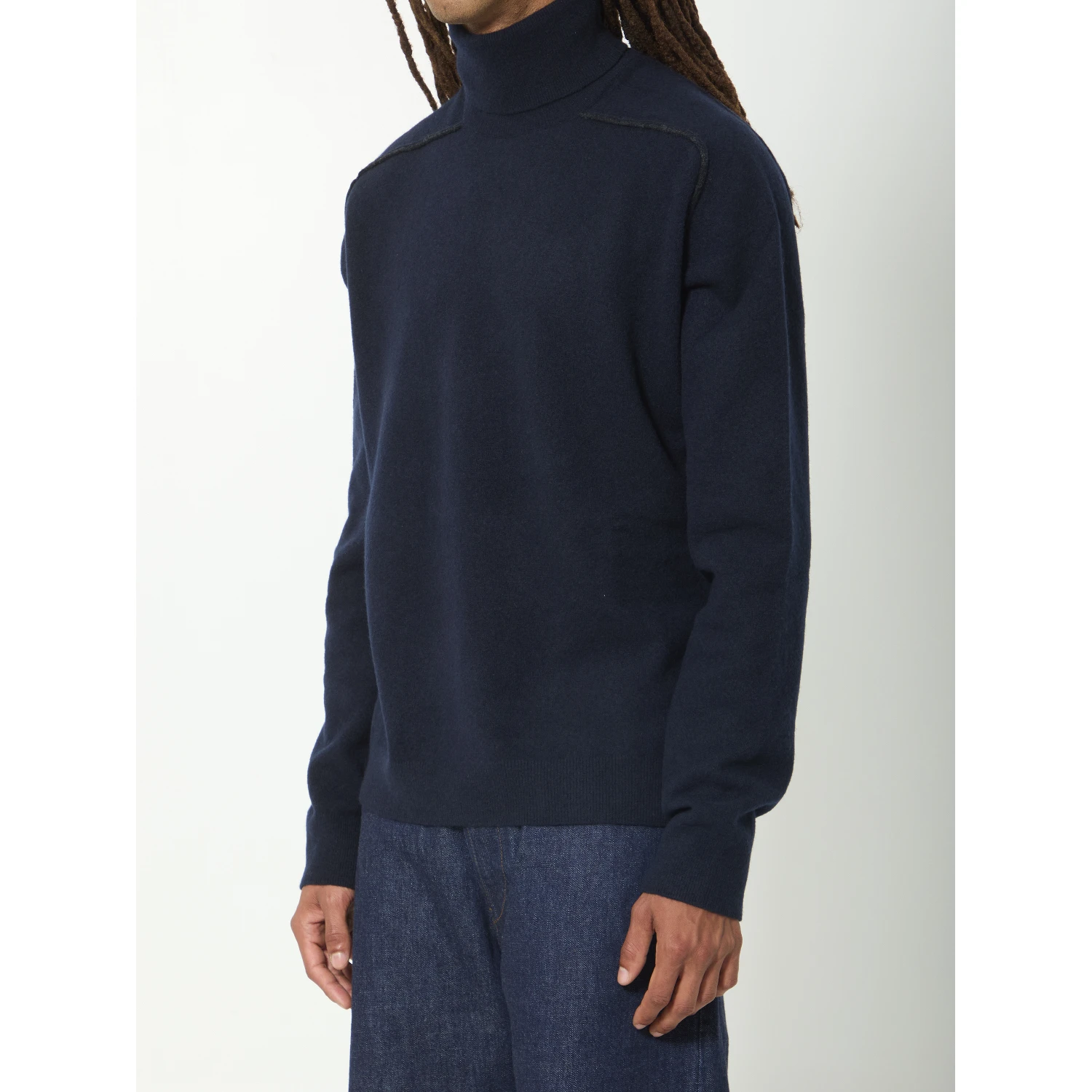 Virgin wool turtleneck sweater