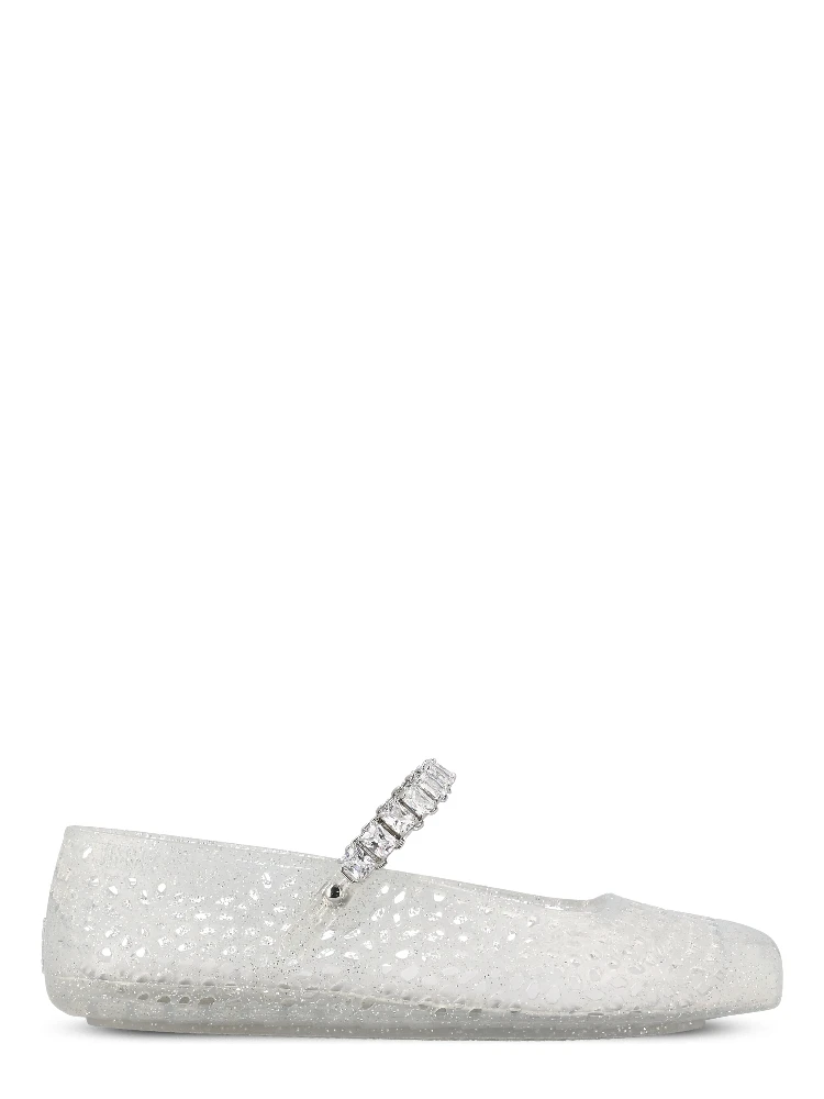 JIMMY CHOO Flat shoes Silver