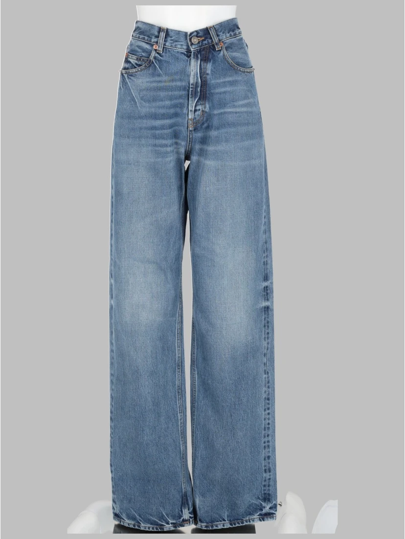 JEANS LARGHI E LUNGHI CON VITA A V