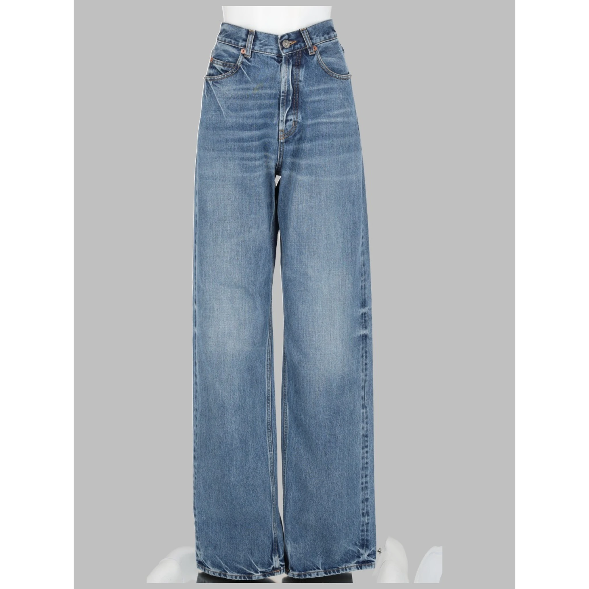 JEANS LARGHI E LUNGHI CON VITA A V