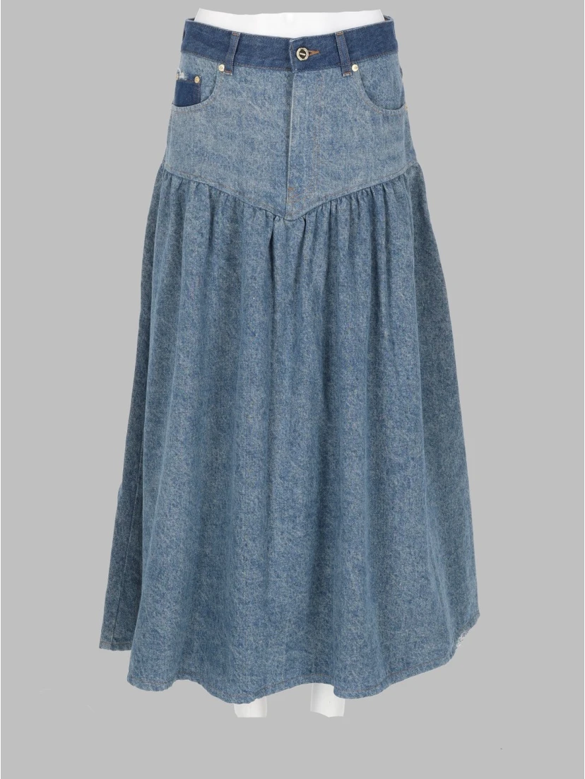 GONNA IN DENIM PATCHWORK
