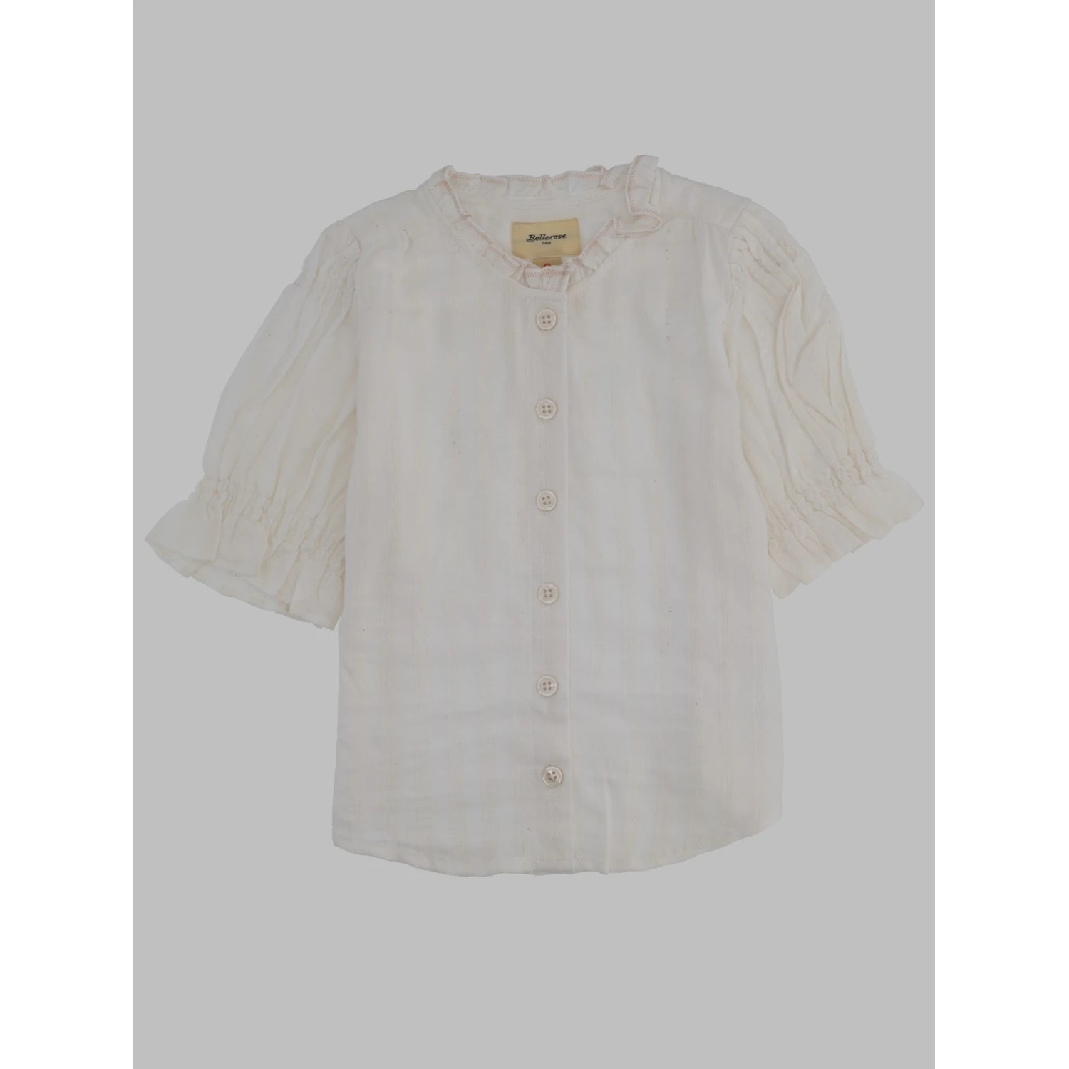 striped v-neck shirt