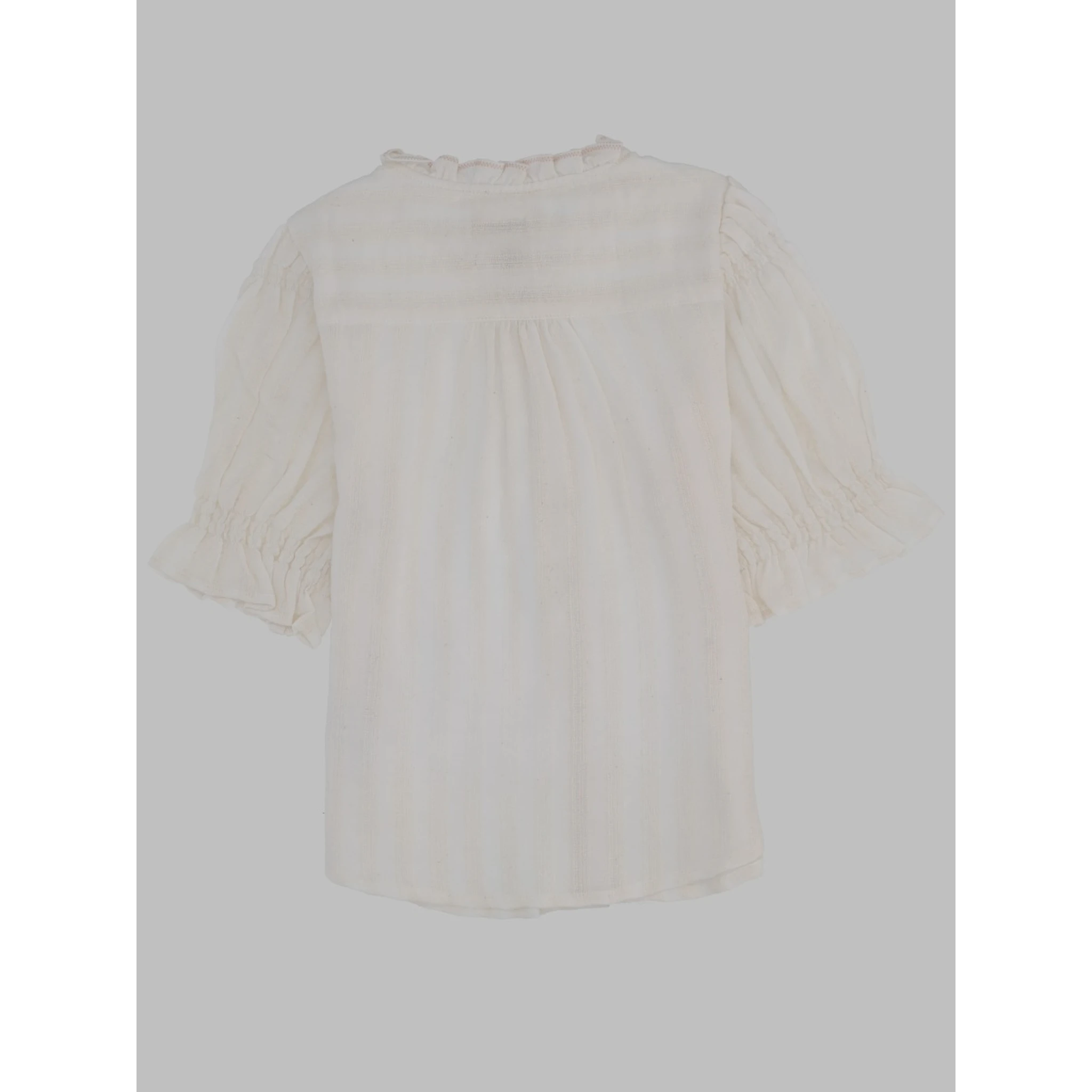 striped v-neck shirt