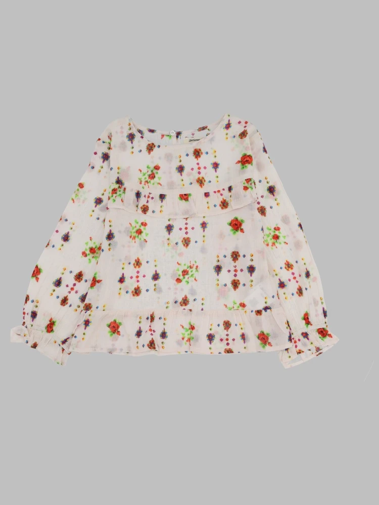 patterned ml blouse