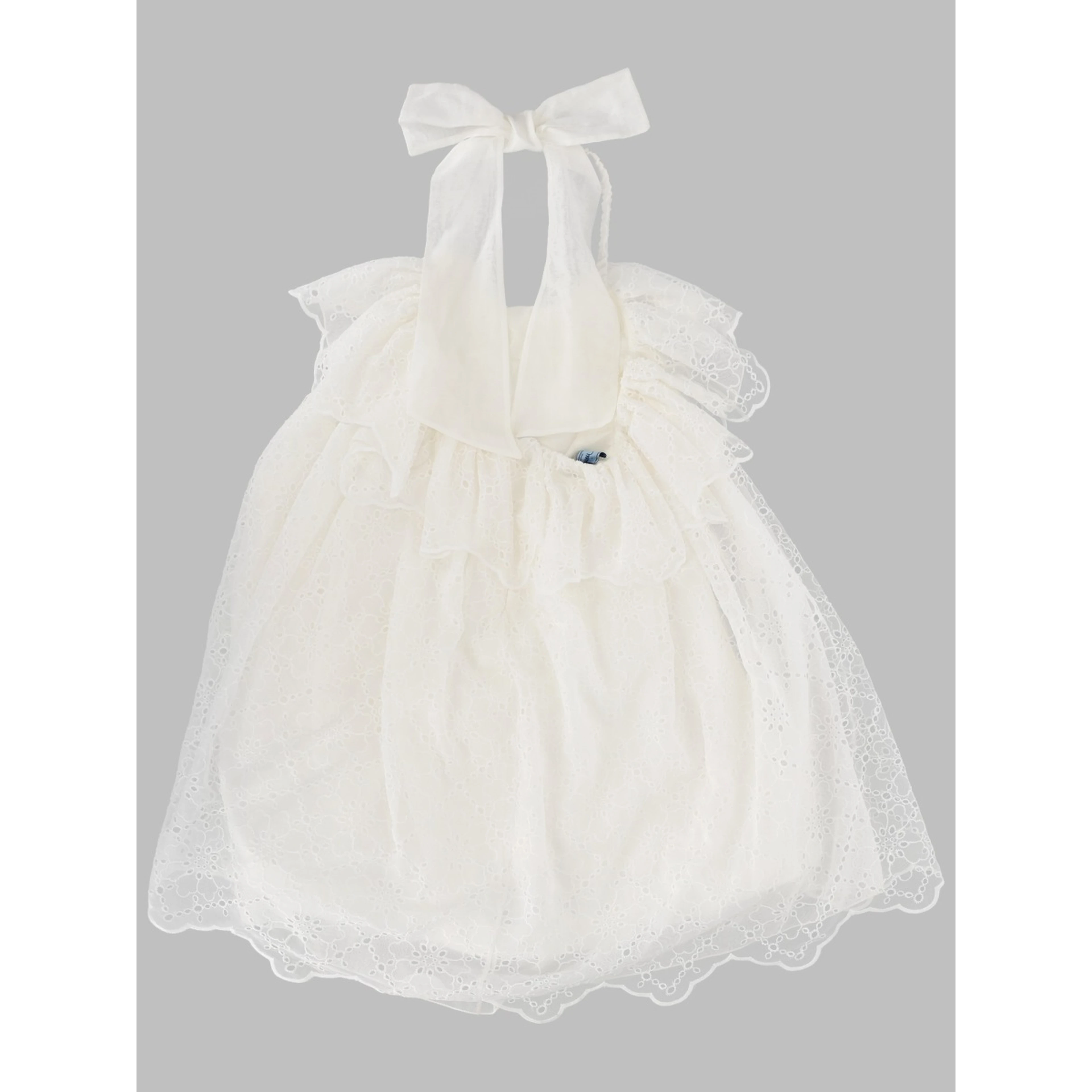 bow-embellished
sangallo dress
