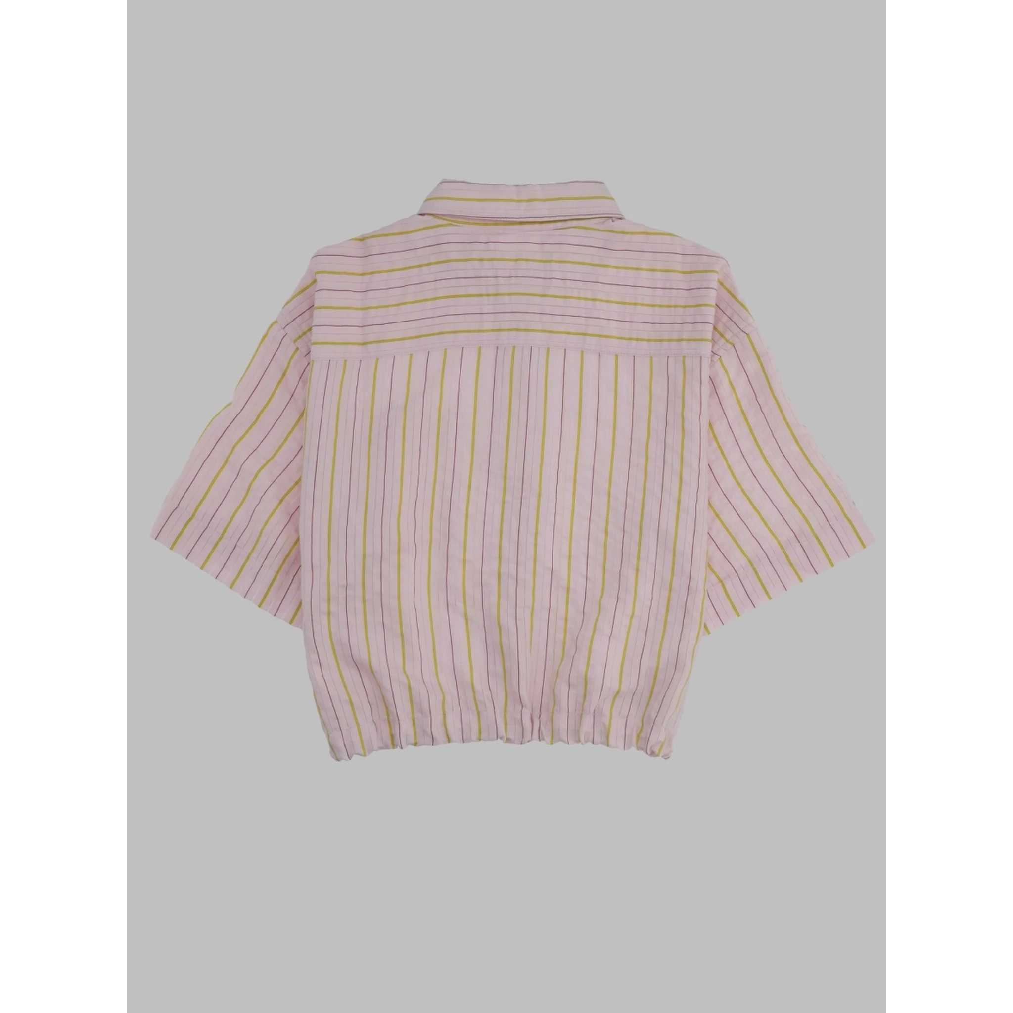 striped cropped shirt