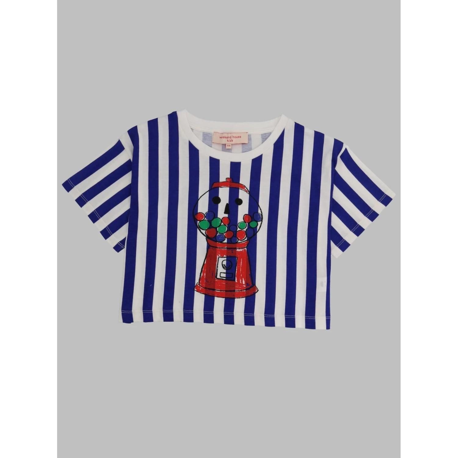 gum stripes crop t-shirt